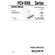 SONY PCVRX9 Service Manual cover photo