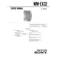 SONY WM-EX32 Service Manual cover photo