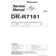 PIONEER DR-R7181/ZUCYV/WL Service Manual cover photo