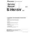 PIONEER S-H615V/XCN5 Service Manual cover photo