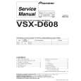 PIONEER VSXD608 Service Manual cover photo