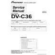 PIONEER DV-C36 Service Manual cover photo