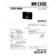 SONY WM-EX666 Service Manual cover photo