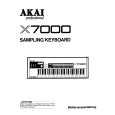 AKAI X7000 Owner's Manual cover photo