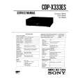 SONY CDPX333ES Service Manual cover photo