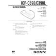 SONY ICFC390/L Service Manual cover photo