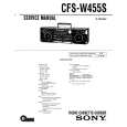 SONY CFS-W455S Service Manual cover photo