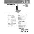 SONY SPP90 Owner's Manual cover photo