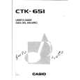 CASIO CTK-651 Owner's Manual cover photo