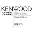 KENWOOD KDC-W4527 Owner's Manual cover photo