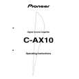 PIONEER C-AX10/KU/CA Owner's Manual cover photo