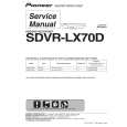 PIONEER SDVR-LX70D/WVXK5 Service Manual cover photo