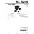 SONY VCLHG2025 Service Manual cover photo