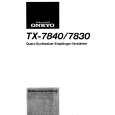 ONKYO TX7830 Owner's Manual cover photo