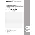 PIONEER CDJ-200/RFXJ Owner's Manual cover photo