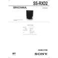 SONY SSRXD2 Service Manual cover photo