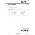 SONY SAW17 Service Manual cover photo