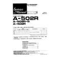 PIONEER A502R-G Service Manual cover photo