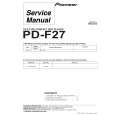 PIONEER PD-F27 Service Manual cover photo