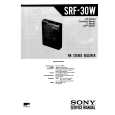 SONY SRF30W Service Manual cover photo