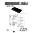 SONY VPR722 Service Manual cover photo