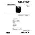 SONY WM-EX322 Service Manual cover photo