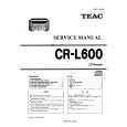 TEAC CLR600 Service Manual cover photo