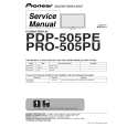 PIONEER PRO505PU Service Manual cover photo