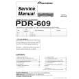 PIONEER PDR-609/KU/CA Service Manual cover photo