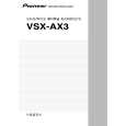 PIONEER VSX-AX3-G/NKXJI Owner's Manual cover photo