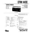 SONY CFM140II Service Manual cover photo