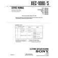 SONY XEC-S Service Manual cover photo