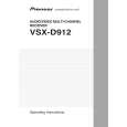 PIONEER VSX-D912-K/KUXJICA Owner's Manual cover photo