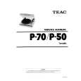 TEAC P-50 Service Manual cover photo