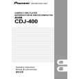 PIONEER CDJ-400/TLFXJ Owner's Manual cover photo