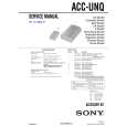 SONY ACCUNQ Service Manual cover photo