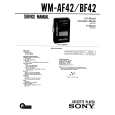 SONY WMAF42 Service Manual cover photo