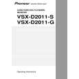 PIONEER VSX-D2011-G Owner's Manual cover photo