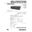 SONY MDXC7970 Owner's Manual cover photo