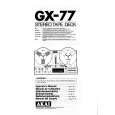 AKAI GX77 Owner's Manual cover photo
