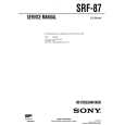 SONY SRF87 Service Manual cover photo