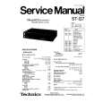 TECHNICS STG7 Service Manual cover photo