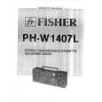 FISHER PHW1407L Service Manual cover photo