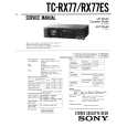 SONY TCRX77 Service Manual cover photo