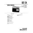 SONY ICF-24 Service Manual cover photo