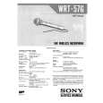 SONY WRT57G Service Manual cover photo