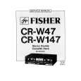 FISHER CR-W147 Service Manual cover photo