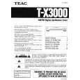 TEAC TX3000 Owner's Manual cover photo