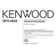 KENWOOD DPX6020 Owner's Manual cover photo