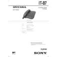 SONY ITB7 Service Manual cover photo